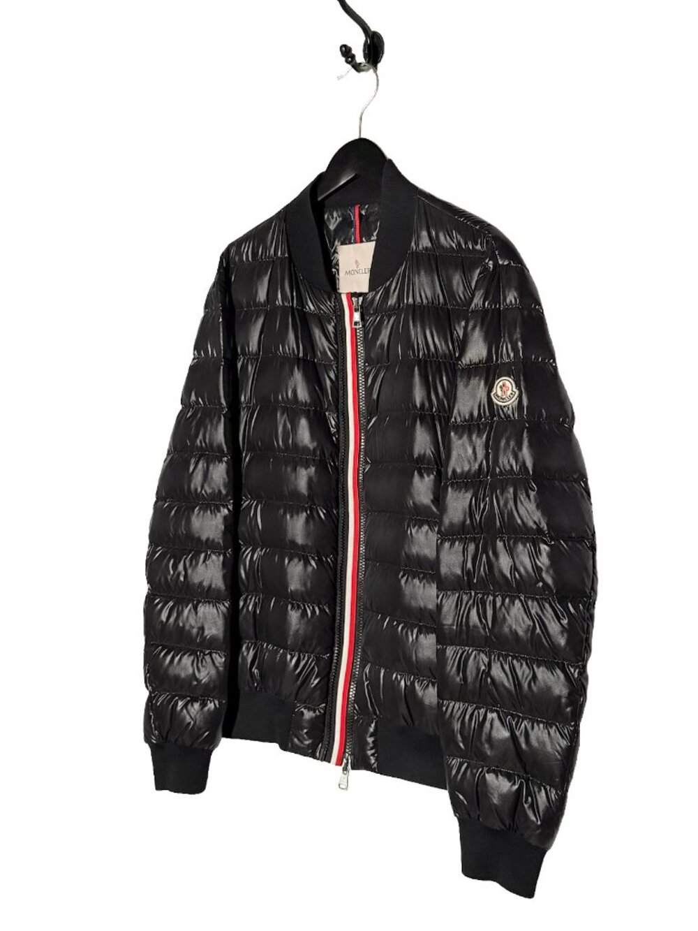 Moncler Black Perouges Quilted Light Down Bomber Jacket - Picture 2 of 15